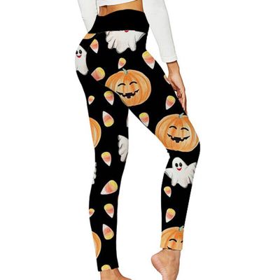 Women Casual Leggings Halloween Yoga Pants Ladies High Waist Daily Comfy Bottoms